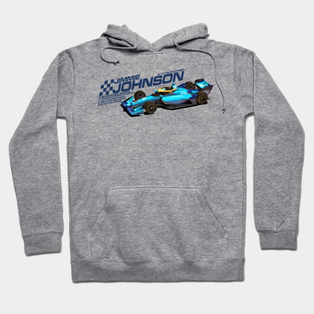 Jimmie Johnson 2022 (dark blue) Hoodie by Sway Bar Designs